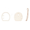 Natural Wood Cabochons LS-WOOD-WH0115-15-1