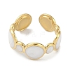 Ion Plating(IP) 304 Stainless Steel Enamel Cuff Finger Rings X-RJEW-L107-038G-01-2