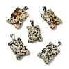 Natural Dalmatian Jasper Pendants G-B127-09P-08-2