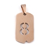 Ion Plating(IP) 304 Stainless Steel Pendants STAS-O127-C08-1