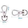 Alloy Swivel Lobster Claw Clasps IFIN-PH0023-09-2