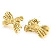 PVD Vacuum Plating 304 Stainless Steel Stud Earrings for Women EJEW-S227-33G-2