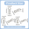 18Pcs 3 Styles 925 Sterling Silver Cord End STER-PH0002-11-2