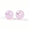 Electroplate Pearlized Glass Pearl Beads EGLA-T021-14C-09-2