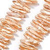 Natural Baroque Keshi Pearl Beads Strands PEAR-P064-03A-03B-2