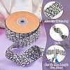 10 Yards Polyester Ribbon with Metallic Trimming OCOR-TAC0034-01-5