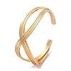 Brass Cuff Bangles for Women BJEW-F482-09G-4