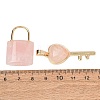Natural Rose Quartz Beaded Pendants GG-CBA9389-04S-2