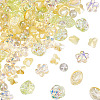 100Pcs 5 Styles Electroplate Glass Beads EGLA-TA0013-37-3