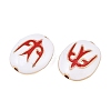 Brass Enamel Beads KK-CBA7BFE-01G-03-2