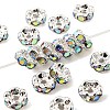 Brass Rhinestone Spacer Beads RB-A014-L6mm-28S-NF-1