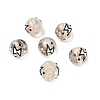 Luminous Handmade Enamel Gold Sand Glass Beads Strands LAMP-U004-08H-2