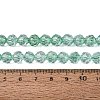 Crackle Transparent Glass Beads Strands GLAA-N068-06A-10-4