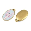Printed 304 Stainless Steel Enamel Pendants SA-CBA1ED9-22G-03-2