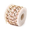 Brass Enamel Butterfly Link Chains CHC-F021-03G-03-3