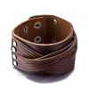 Unisex Fashion Leather Cord Bracelets BJEW-BB15521-B-1
