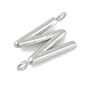 304 Stainless Steel Letter Connector Charms LS-STAS-M108-01P-23-2