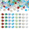 400Pcs 8 Colors Transparent Electroplate Glass Beads Strands EGLA-TA0001-22-1