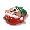 Christmas Theme Opaque Resin Cabochons LS-RESI-E043-01F-3