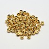 Rack Plating and PVD Vacuum Plating Brass Corrugated Round Spacer Beads KK-I600-4mm-G-RS-2