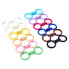 12Pcs 12 Colors Alloy Spring Gate Clasps FIND-TA0008-03-2