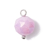 Glass with Brass Pendants PALLOY-JF04648-4