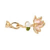 Brass Enamel Fold Over Clasps KK-S531-31G-A-1