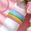 10Pcs 5 Colors Glass Seed Beaded Stretch Bracelet Sets BJEW-JB10582-3