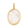Brass with White Shell Pendants SH-CBA56CE-08G-03-1