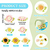 40Pcs 5 Colors Opaque Resin Decoden Cabochons CRES-TA0001-86-4