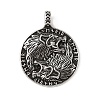 304 Stainless Steel Pendants STAS-F363-20AS-1