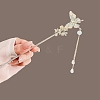 Alloy Enamel Hair Sticks for Women Girl PW-WG49782-01-3