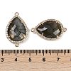 Natural Labradorite Faceted Teardrop Links G-B126-03G-04-3