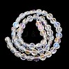 Electroplate Glass Beads Strands EGLA-L045-G-AB01-2