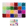 600Pcs 24 Colors Baking Painted Imitation Jade Glass Round Beads DGLA-JP0001-29-8mm-1