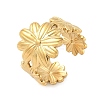 304 Stainless Steel Open Cuff Rings for Women RJEW-U060-01B-G-2