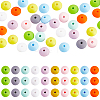 100Pcs 12MM Silicone Abacus Beads Silicone Beads Bulk Colorful Spacer Beads Silicone Bead Kit for Keychains Bracelets Necklaces DIY Crafts Making JX320A-1