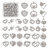 32PCS 16 Style Alloy Rhinestone Pendants ALRI-TA0001-16-10