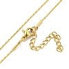 Ion Plating(IP) 304 Stainless Steel Boston Link Chain Necklaces LS-NJEW-R266-06G-2
