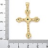 Brass Micro Pave Cubic Zirconia Pendants KK-M319-26G-02-3