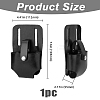 PU Imitation Leather Tape Measure Holder for Belt AJEW-WH0347-64-2