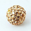 Round Grade A Pave Disco Ball Beads X-RB-H258-10MM-362-1