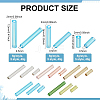 120G 15 Styles Glass Bugle Beads SEED-PH0002-60A-4