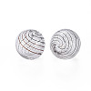 Transparent Handmade Blown Glass Globe Beads LS-GLAA-T012-35C-05-2