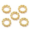 Rack Plating Brass Micro Pave Cubic Zirconia Beads KK-A186-01A-G-2