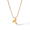 Stainless Steel X Pendant Necklaces for Women PW-WG44342-01-1