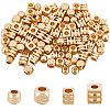 120Pcs 4 Styles Brass Spacer Beads KK-BBC0011-37-1