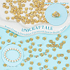 Unicraftale 200Pcs Brass Rhinestone Spacer Beads RB-UN0001-11-5
