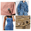   Flat Round Zinc Alloy Scalable & Removable Jean Button FIND-PH0002-14-6