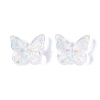 Electroplate Transparent Glass Beads EGLA-N057-03A-4